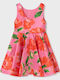 Abel Lula Children's Dress Sleeveless Satin Fuchsia