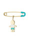 Vitopoulos Child Safety Pin made of Gold 9K
