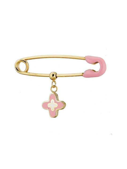Vitopoulos Child Safety Pin made of Gold 9K