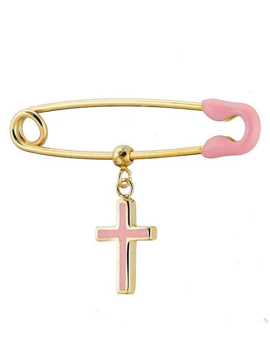 Vitopoulos Child Safety Pin made of Gold 9K