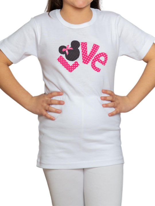 Nina Club Kids' Undershirt Short-sleeved White