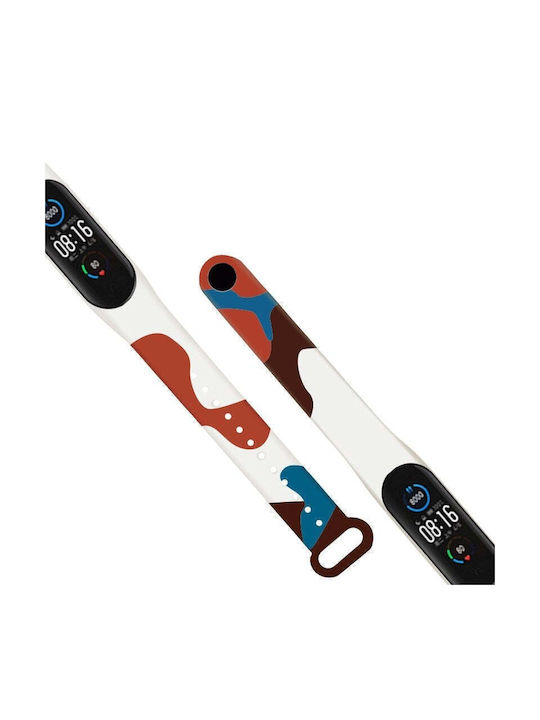 Replacement Silicone Strap Strap Moro Camo For Xiaomi Mi Band 5/mi Band 6, Camouflage-15