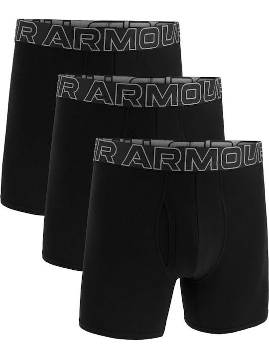 Under Armour Performance Μποξεράκια 3Pack Μαύρα