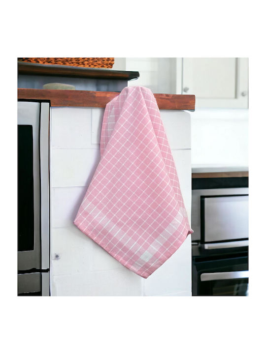 Linea Home Πετσέτα Κουζίνας από 100% Βαμβάκι σε Ροζ Χρώμα 50x70cm