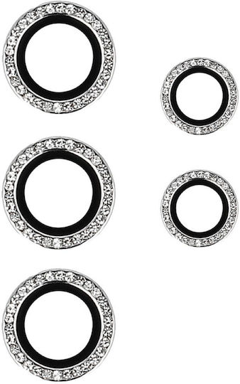 Diamond Kameraschutz Gehärtetes Glas Silver für das Galaxy S24 Ultra