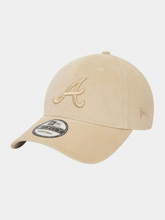 New Era Atlanta Braves Mlb Cord Jockey Beige