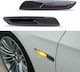 Carro Led Carbon Fender Turn Signal For Bmw E88,e82,e60,e90,e91,x1 E84, X3 E83 - Fime With Running Flash / 2 Pieces / Ca-012179