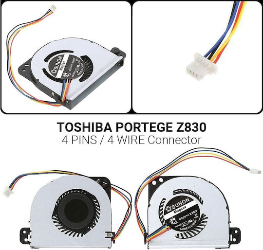 Toshiba Replacement Laptop Fan for TOSHIBA PORTEGE Z830