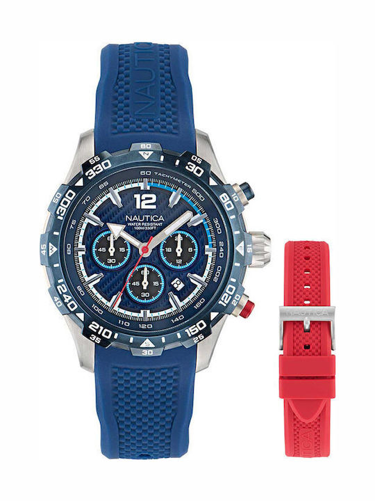 Nautica Men's Watch 46mm Chronograph Battery wi...