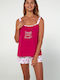 Vamp Winter Cotton Babydoll Pink Blossom