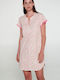 Vamp Summer Cotton Women's Nightdress Fuchsia Pink