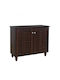 Sonata Wooden Shoe Organizer Brown 76.8x33.6x67.5cm