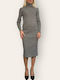 Le Vertige Midi Skirt in Gray color