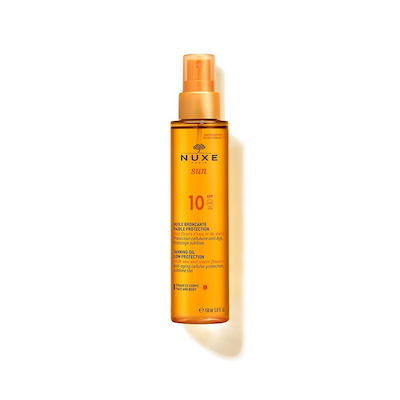 Nuxe Sun Tanning Oil Waterproof Crema protectie solara Ulei pentru Corp SPF10 în Spray 150ml