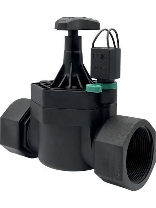 Rain Ηλεκτροβάνα Ποτίσματος 1 1/2" 24V με Σπείρωμα Θηλυκό (Θ/Θ)