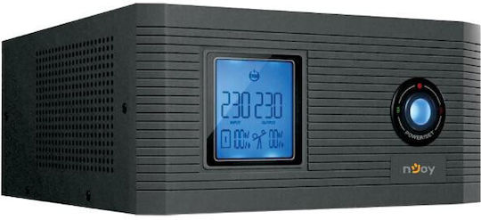 NJOY Aira 600 UPS Line-Interactive 600VA 500W με 2 Schuko Πρίζες