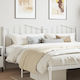 vidaXL Metallic White Bed Headboard 166x98cm