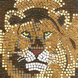 Alea Mosaic Diy Art Kit Square Mosaic With Authentic Mosaics 20x20cm Lion 204026 New