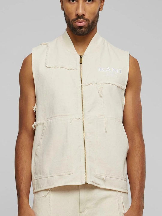 Retro Αμάνικο Μπουφάν Off White