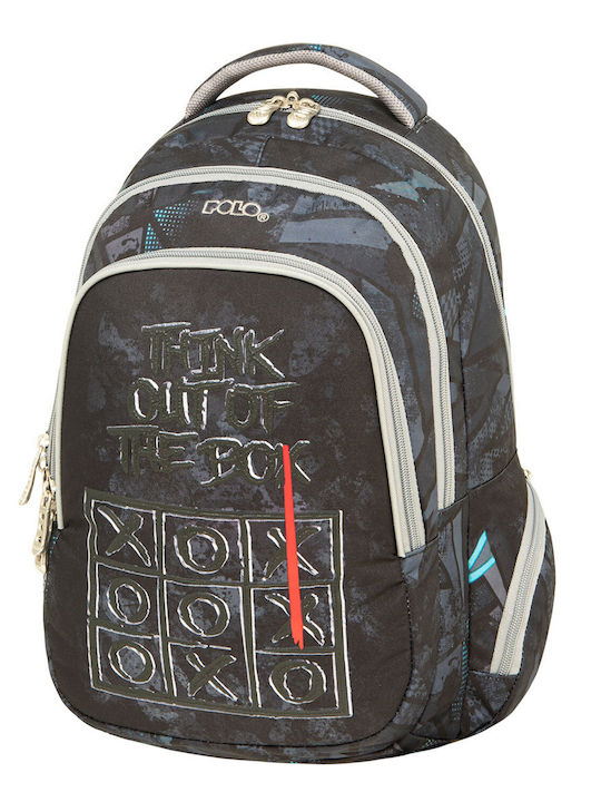 Polo Schulranzen Rucksack Junior High-High School in Schwarz Farbe 23Es 2024