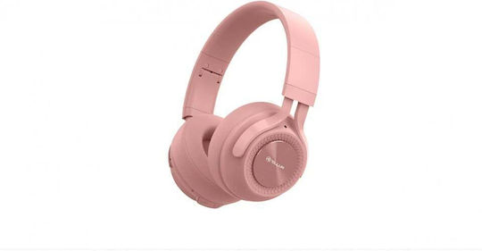 Tellur Feel Ασύρματα / Ενσύρματα Over Ear Ακουστικά με 15 ώρες Λειτουργίας Ροζ