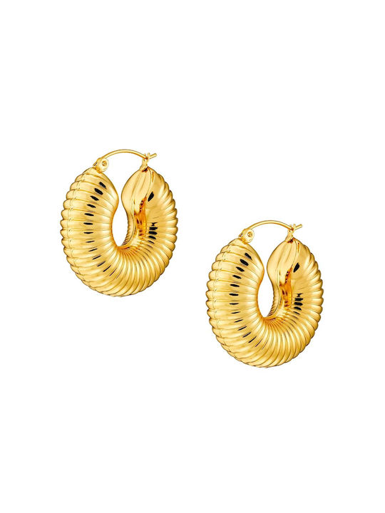 Earrings made of Steel Gold Plated