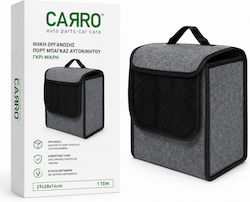 Carro Θήκη Οργάνωσης Πορτ Μπαγκάζ Αυτοκινήτου Γκρι Μικρή 29x28x14 Cm / Car-5435