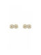 Slevori Earrings made of Silver Gold Plated with Stones