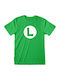 T-shirt Super Mario Grün Baumwolle
