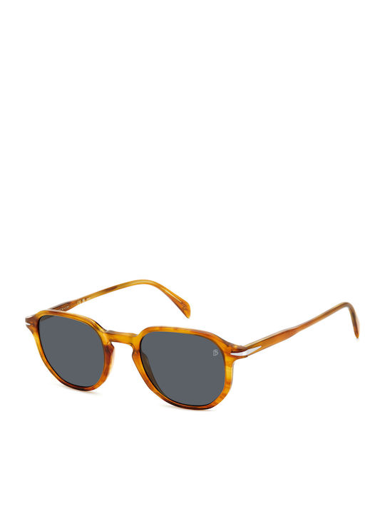 David Beckham Unisex Sunglasses with Brown Plas...