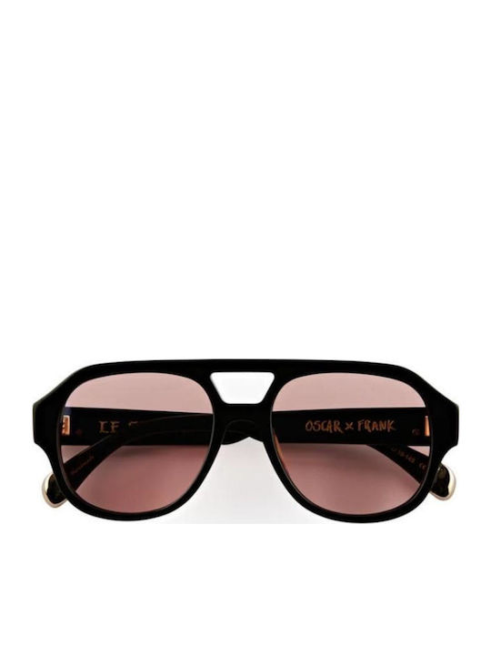 Oscar & Frank Unisex Sunglasses with Black Plastic Frame and Black Lens 051BL-MONOCHROME-ORGANIC-PHOTOCHROMIC