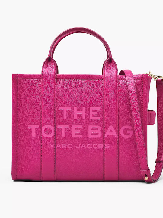 Marc Jacobs Leather Women's Bag Tote Hand Fuchsia