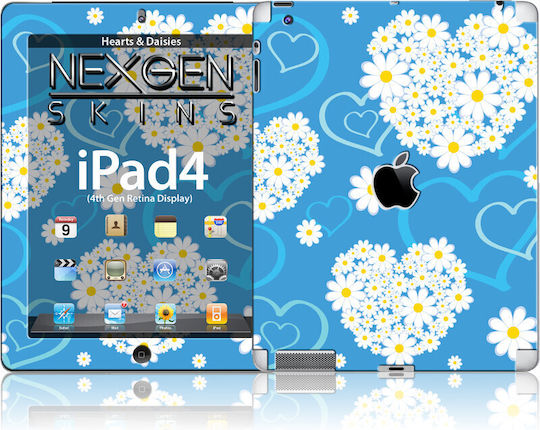 Nexgen Skins Nexgen Skins - Shoe Skin Set With 3d Ipad 2/3/4 Effect (hearts And Daisies 3d)