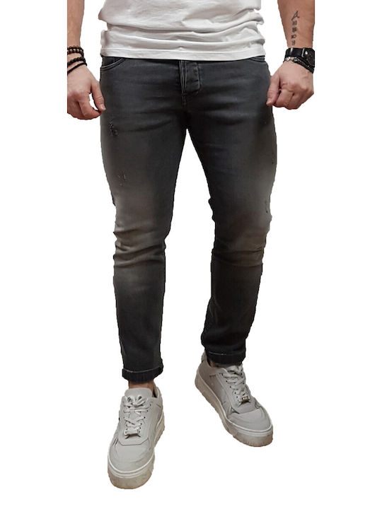 Cover Jeans Pantaloni de Bărbați din Jean în Croială Skinny Gri