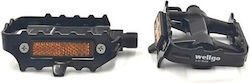 Wellgo Flat Bicycle Pedals Black