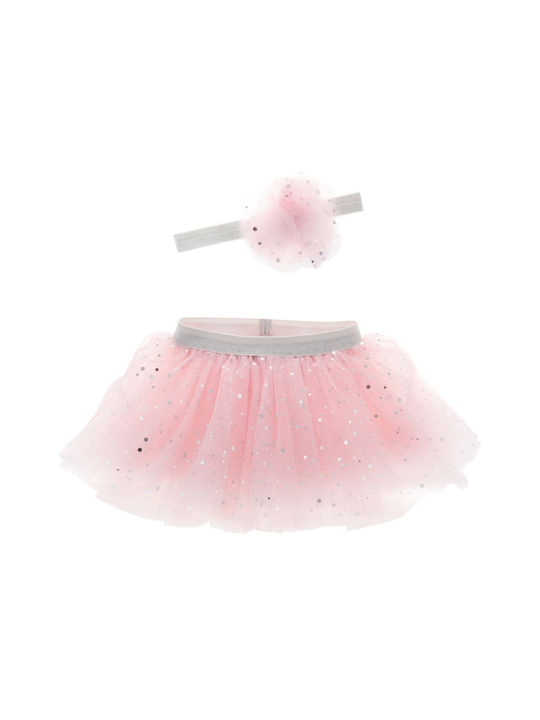 Stephen Joseph Kids Tulle Tutu Skirt Pink Big Sister Tutu & Headband Shimmer