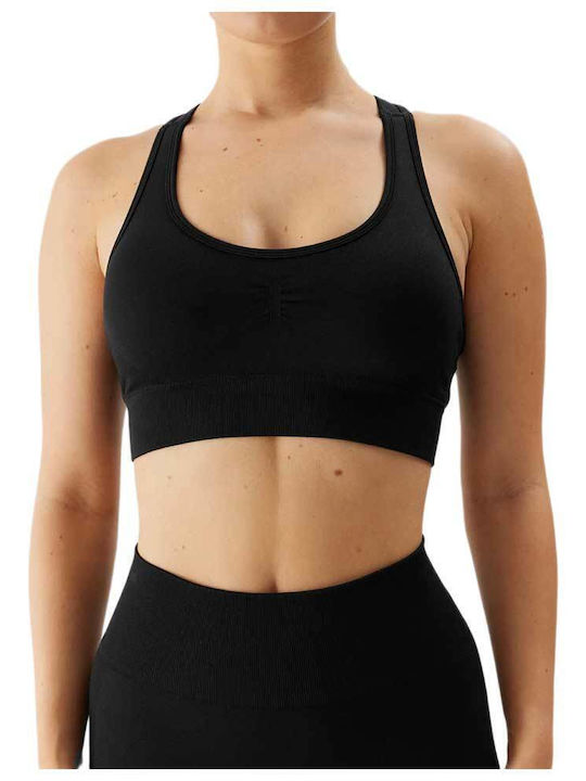 4F Women's Sports Bra without Padding Black