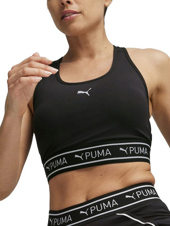 Puma 4keeps Elastic Femei Sutien sport Negru cu umplutură