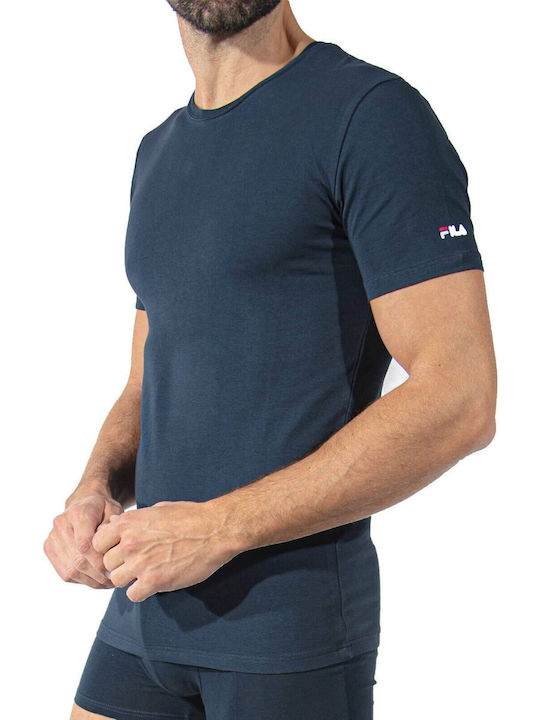 FILA Men's Undershirts Short-sleeved Grey 2Pack
