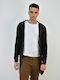 Herren Strickjacke Schwarz