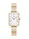Daniel Wellington Quadro Women's Watch with Gold Metal Bracelet