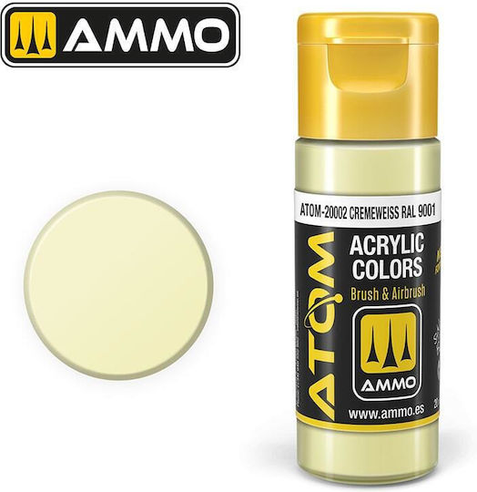 Ammo Culoare Modelism Cremeweiss Ral 9001 20ml
