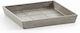 Ecopots Plate Pot Taupe 18x18cm 74.015.20