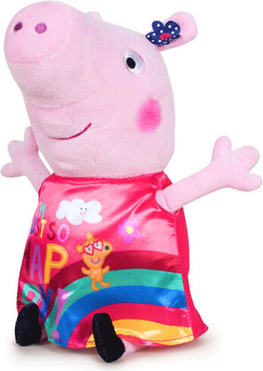 Peppa Pig Peppa Pig Star Pink Dress Furry 22cm