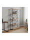 Bookcase Tikilmo Black 88x34x180cm