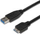 PremiumCord Regular USB 3.0 spre micro USB Cablu Negru 1m (ku3ma1bk) 1buc