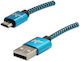 Logo Collection Regular USB 2.0 spre micro USB Cablu Albastru 1m 1buc