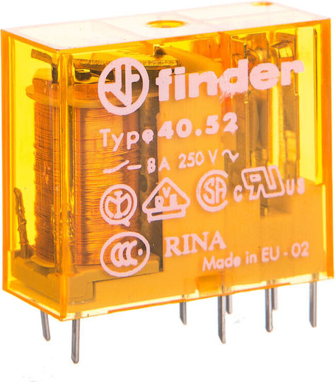 Finder Ρελέ 12V 8A 1τμχ 40.52.8.012.0000