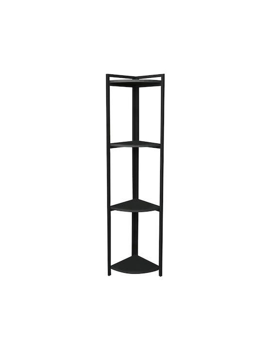 Corner Shelving Unit Floor Byrk Charcoal 30x30x...