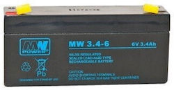 MW Power MW/6V-3.4AH Μπαταρία UPS 6V 3.4Ah MW Power MW/6V-3.4AH Μπαταρία UPS 6V 3.4Ah